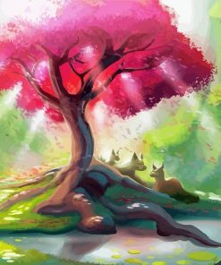 Aesthetic Magic Tree Paint By Numbers
