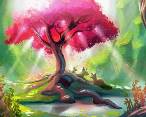 Aesthetic Magic Tree Paint By Numbers