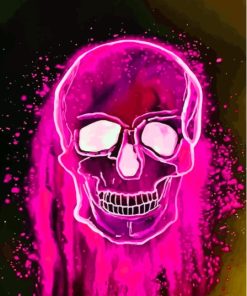 Aesthetic Pink Skull Paint By Numbers