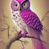 Aesthetic Purple Owl Paint By Numbers