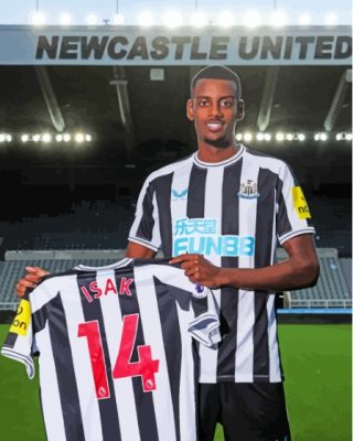 Alexander Isak Newcastle United Footballer Paint By Numbers