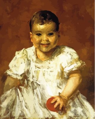 Baby William Merritt Chase Paint By Numbers