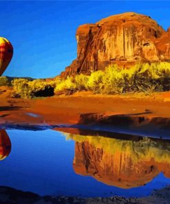 Balloon Canyon Water Reflection Paint By Numbers