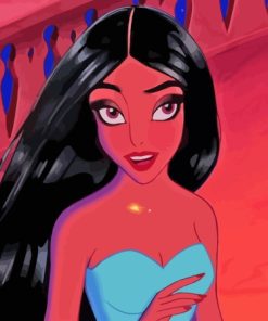 Beautiful Modern Disney Princess Jasmine Paint By Numbers