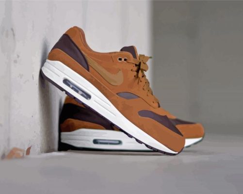 Brown Nike Air Max 1 Paint By Numbers