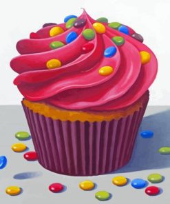 Candy Cupcake Paint By Numbers