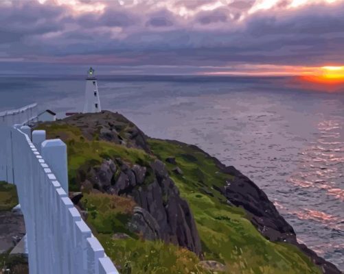 Cape Spear Lighthouse Paint By Numbers