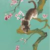 Cat In Cherry Tree Paint By Numbers