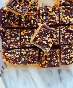 Chocolate Peanut Butter Crispy Bars Paint By Numbers