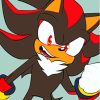 Cool Shadow The Hedgehog Paint By Numbers