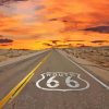 Cool Sunset On Route 66 Paint By Numbers