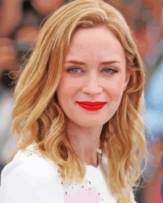 Cool Emily Blunt Paint By Numbers