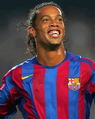 Cool Ronaldinho Paint By Numbers