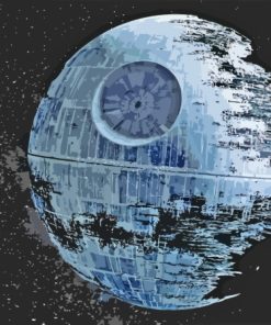 Death Star Space Weapon Paint By Numbers