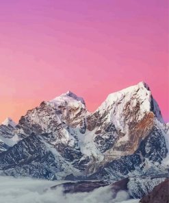 Glacier Himalayas At Sunset Paint By Numbers