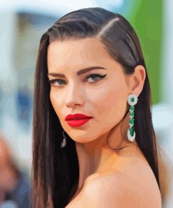 Gorgeous Adriana Lima Paint By Numbers