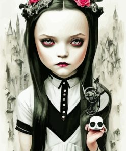 Gothic Weird Girl Paint By Numbers