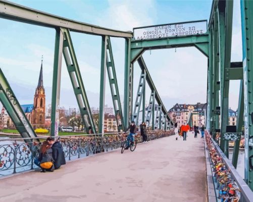 Iron Footbridge Germany Paint By Numbers