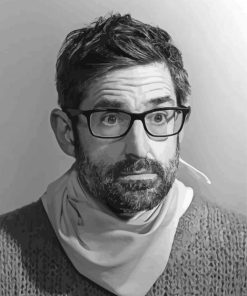 Monochrome Louis Theroux Paint By Numbers