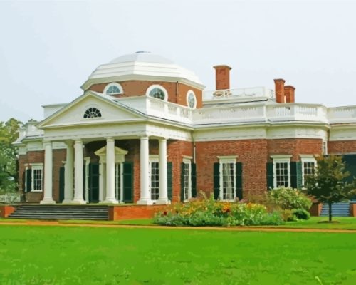 Monticello Building Paint By Numbers