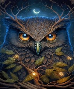 Moon Owl Paint By Numbers
