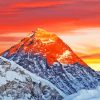 Mount Everest Sunset Paint By Numbers