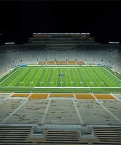 Notre Dame Stadium At Night Paint By Numbers