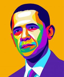Pop Art Barack Obama President Of America Paint By Numbers