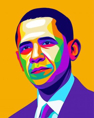 Pop Art Barack Obama President Of America Paint By Numbers