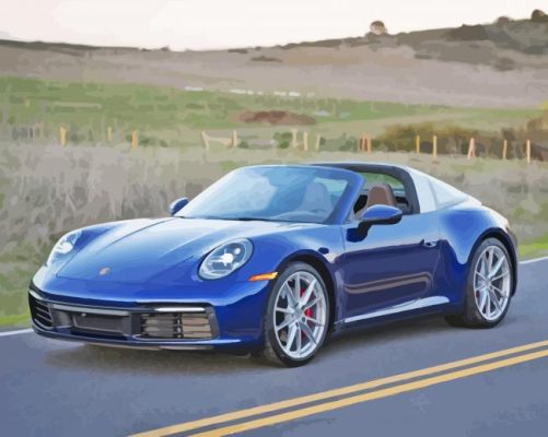 Porsche Targa Paint By Numbers