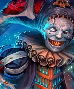 Scary Clown Paint By Numbers