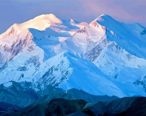 Snowy Denali Paint By Numbers