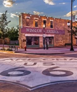 Standin On The Corner In Winslow Arizona Paint By Numbers