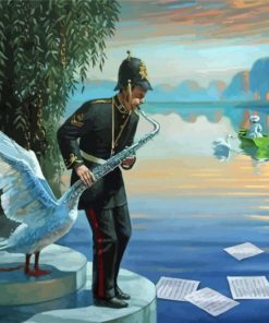 The Musician Man Michael Cheval Absurd Paint By Numbers