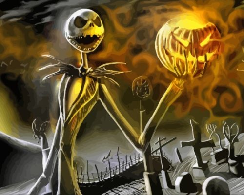 The Nightmare Before Christmas The Pumpkin King Paint By Numbers