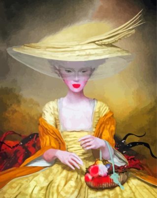 Vintage Woman Ray Caesar Paint By Numbers