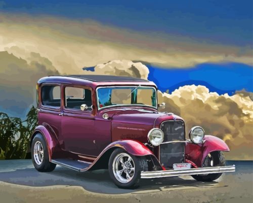 1932 Ford Classic Car Paint By Numbers