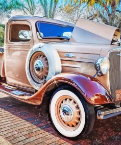 1936 Chevy Truck Art Paint By Numbers