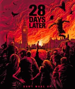 28 Days Later Movie Poster Art Paint By Numbers