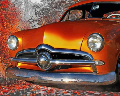 49 Ford Coupe Car Paint By Numbers