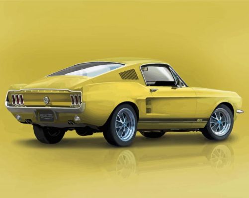 67 Mustang Paint By Numbers