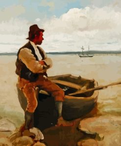 A Ferryman At Flushing Stanhope Forbes Paint By Numbers