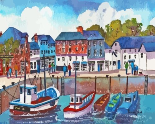 Aesthetic Harbour England Paint By Numbers