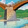 Aesthetic Kintai Bridge Paint By Numbers