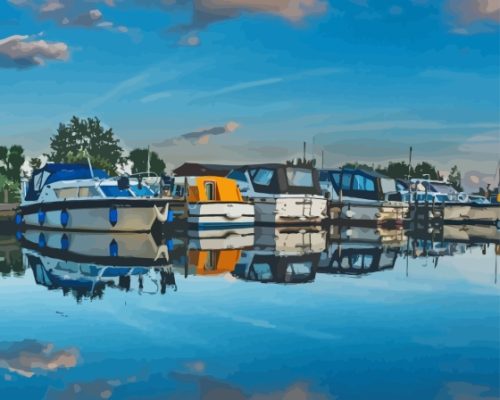 Aesthetic Norfolk Broads Paint By Numbers