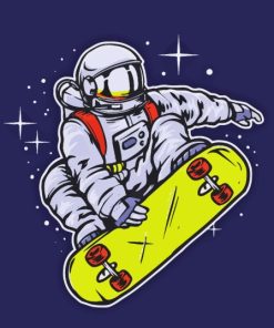 Aesthetic Skater Astronaut Paint By Numbers