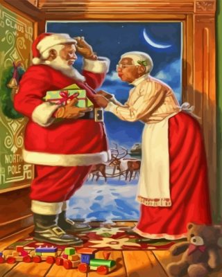 African American Christmas Paint By Numbers