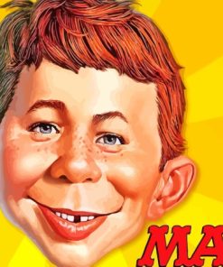 Alfred E Neuman Mad Magazine Paint By Numbers