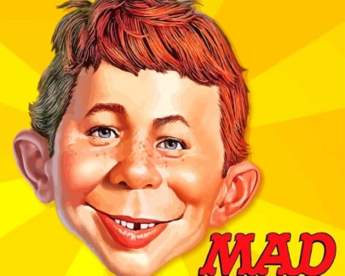 Alfred E Neuman Mad Magazine Paint By Numbers