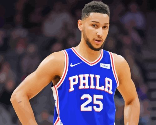 Australian Basketball Player Ben Simmons Paint By Numbers